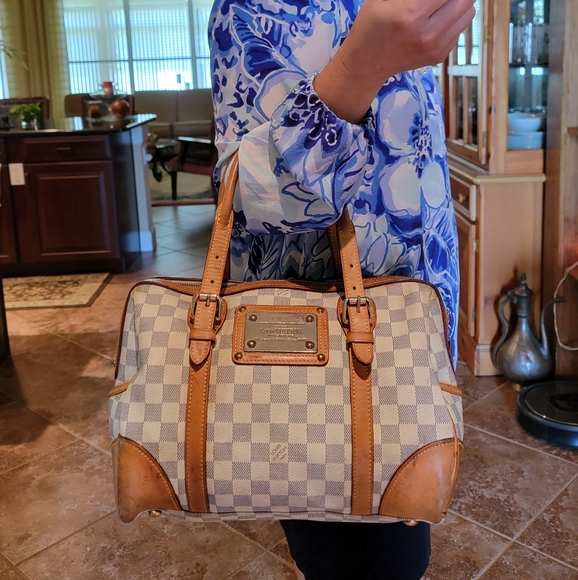 Vintage Louis Vuitton Damien Azur Berkley Bag (Discontinued)